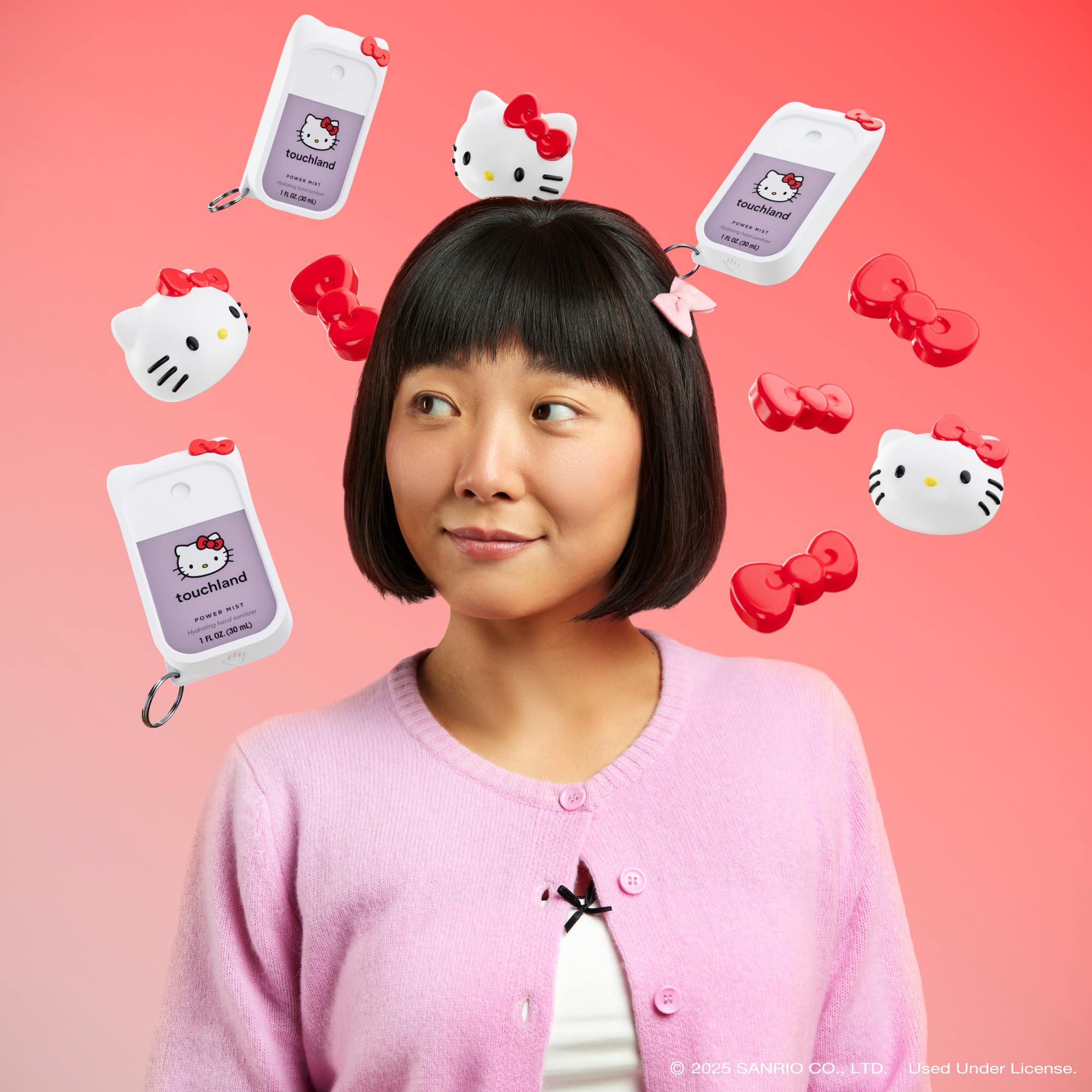 Travel-size packaging displayed beside everyday essentials for quick sanitizing.