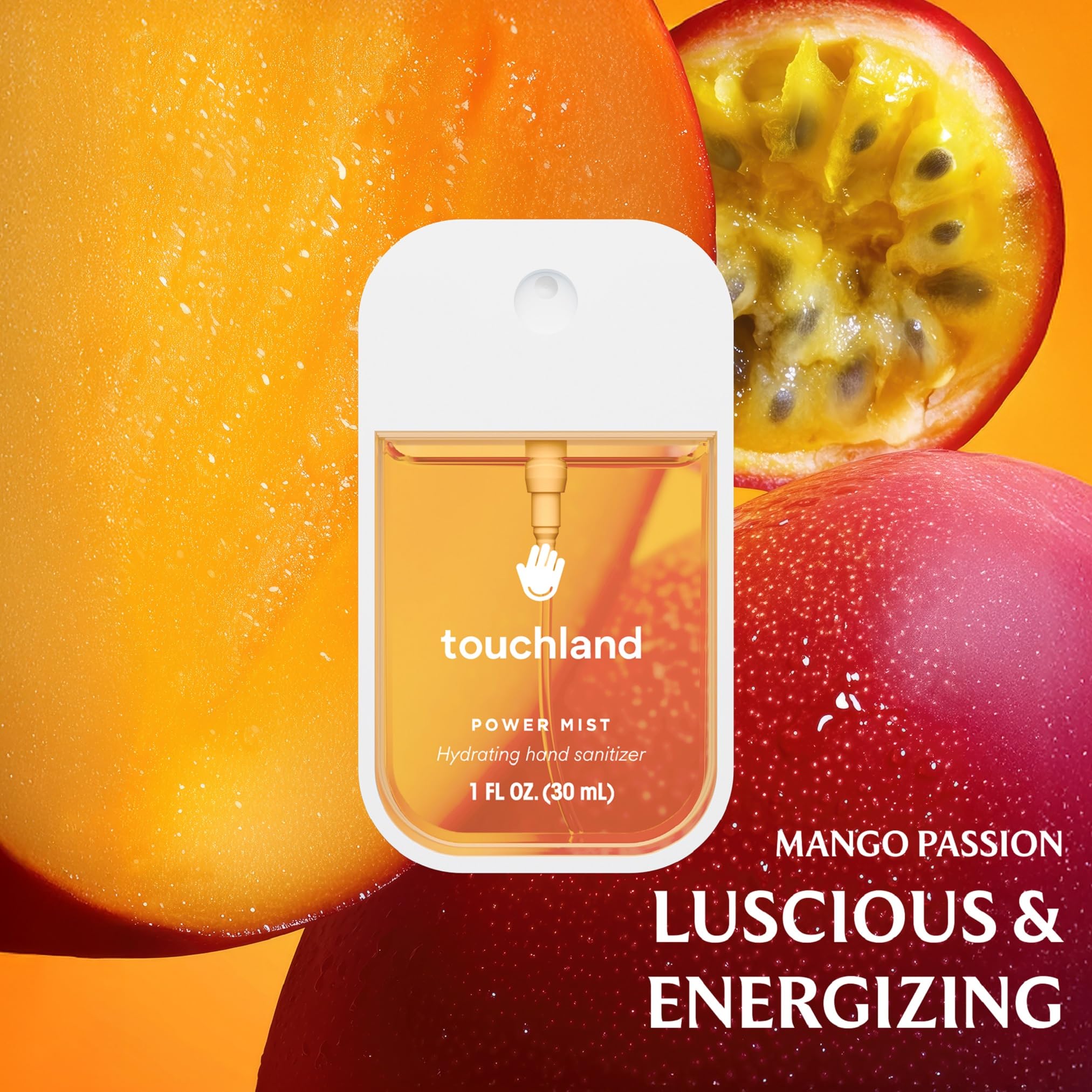Touchland Watermelon bottle offers quick, fragrant sanitizing during travel.