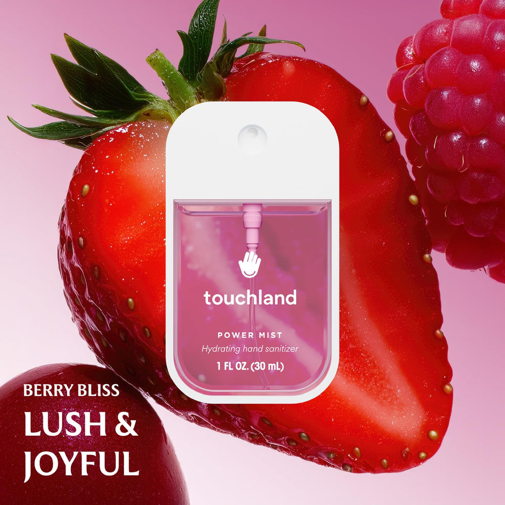 Touchland Juicy Five Wild Watermelon mist provides refreshing hydration.