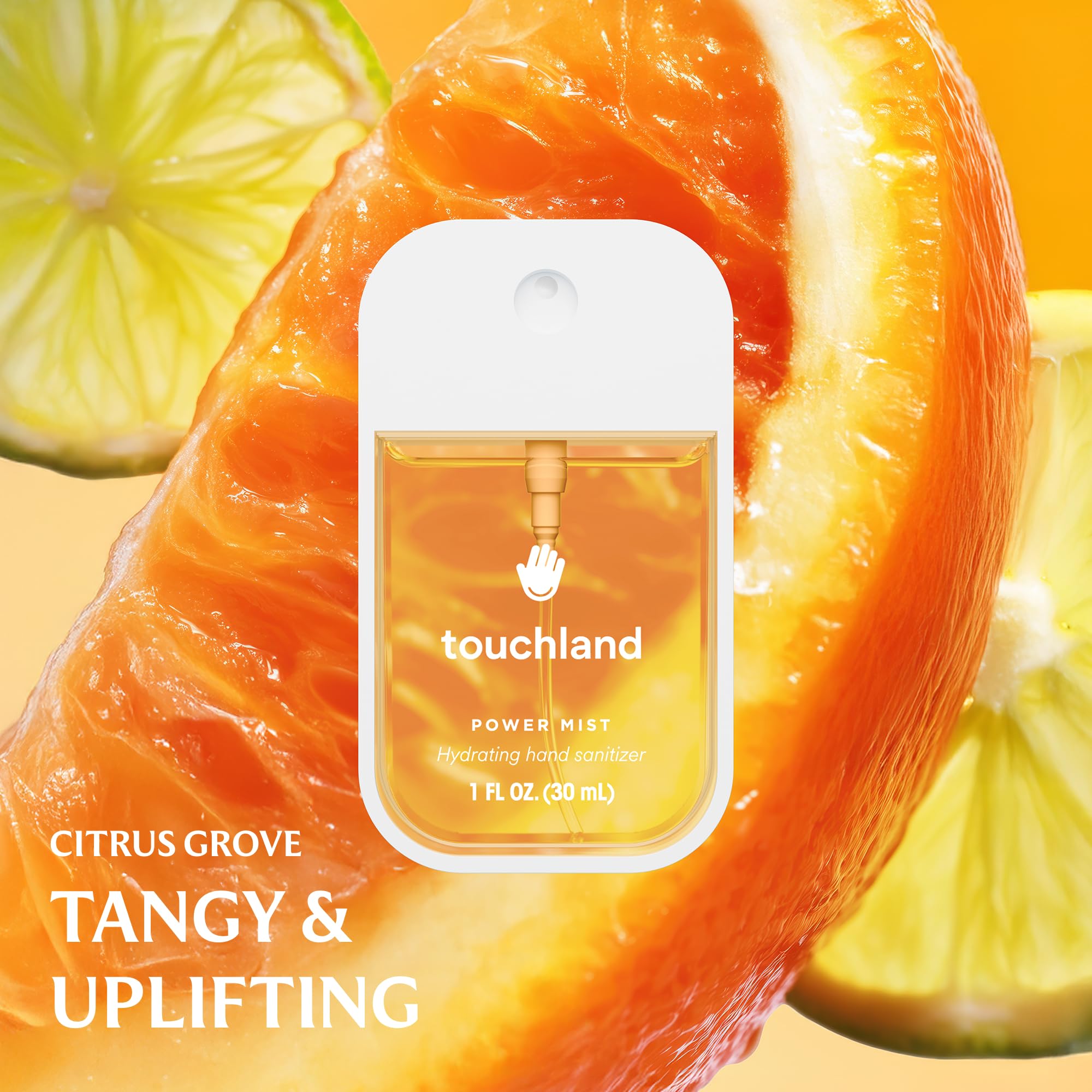 Touchland Lavender mist bottle lends calming spa-like notes.