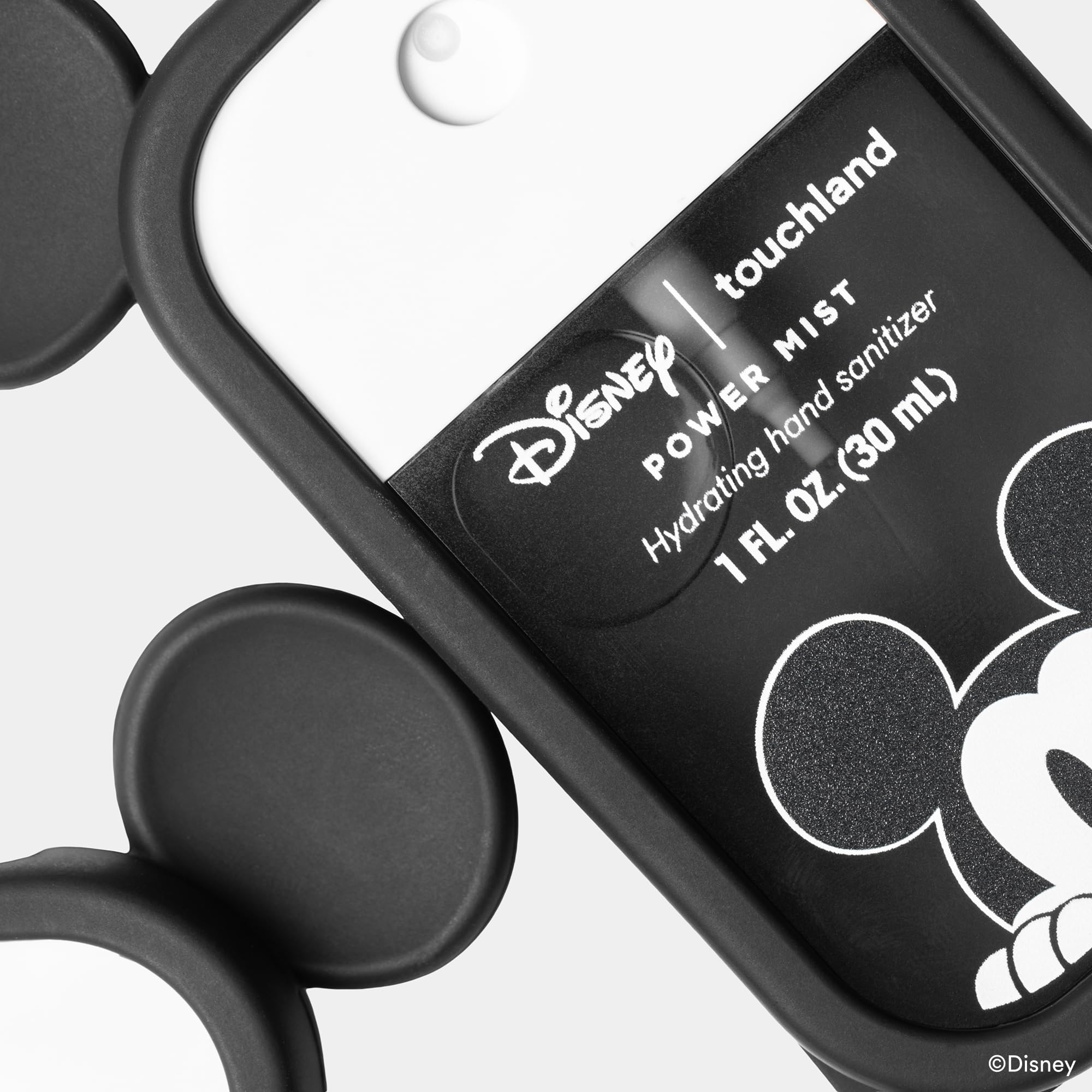Disney case attaches to keys or bags for quick access.