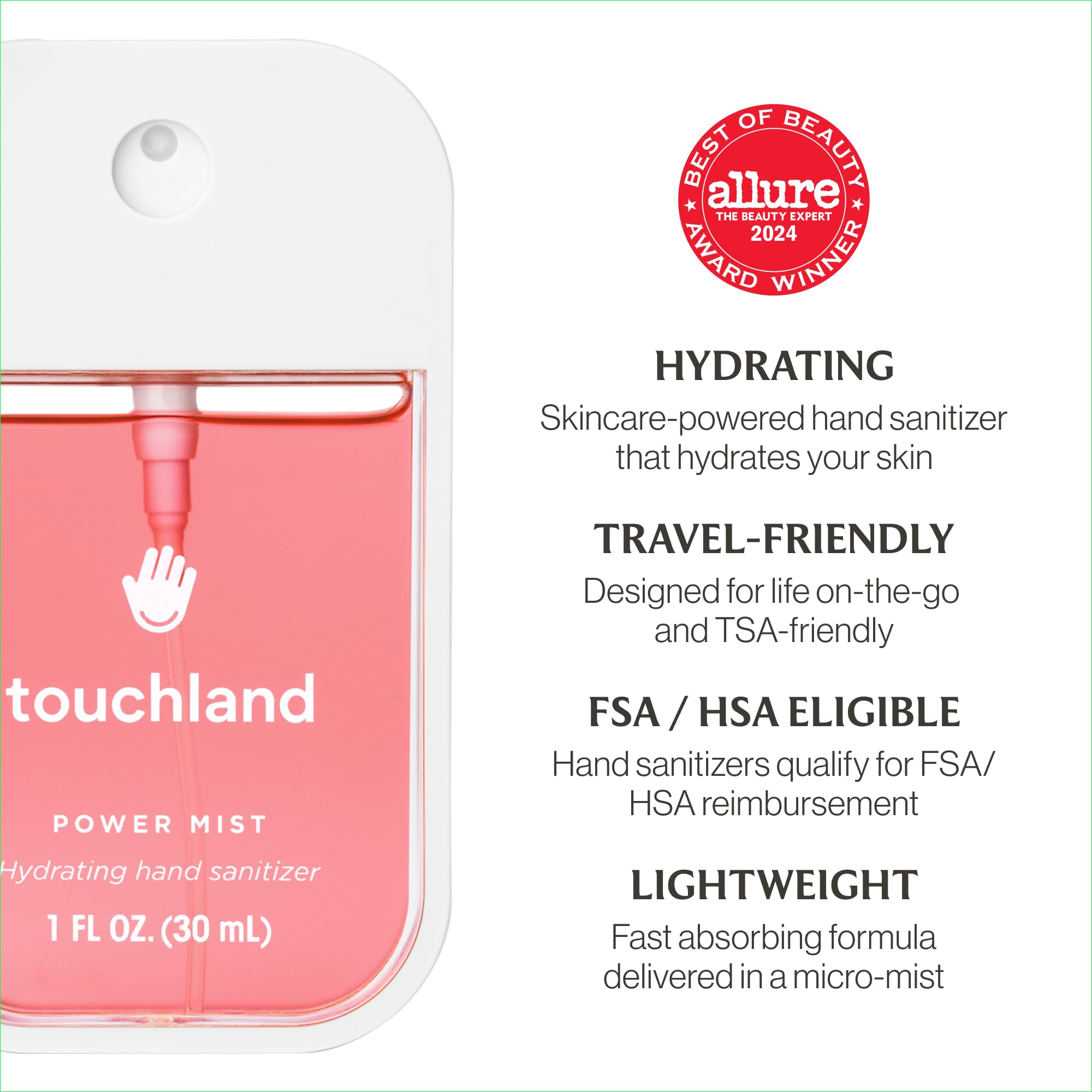 Touchland Vanilla Velvet body fragrance mist provides a gentle daily scent.