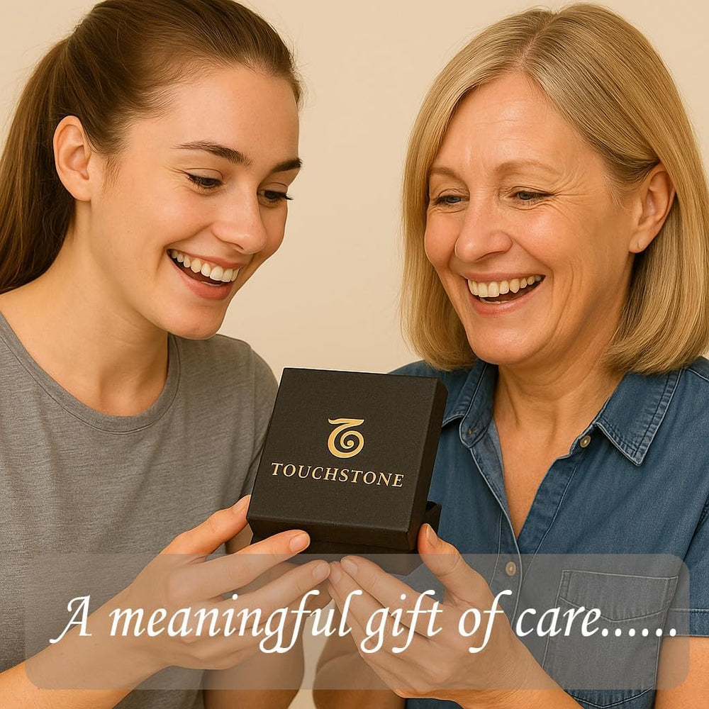 Touchstone copper magnetic bracelet Tibetan style design 5, eye-catching brass-inlaid detail.