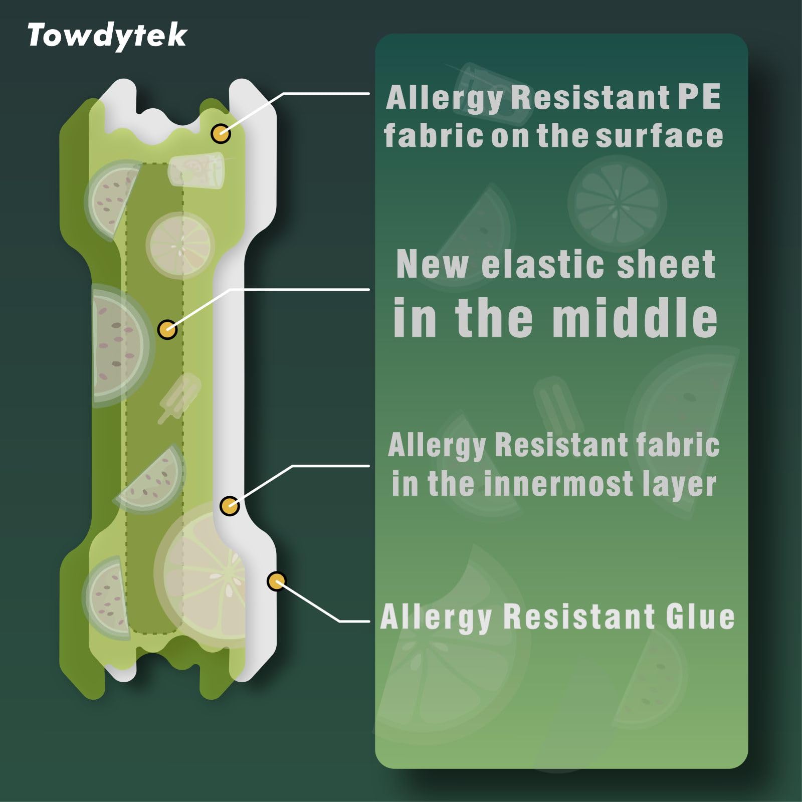 Towdytek kids nasal strip overnight hold stays securely during sleep.