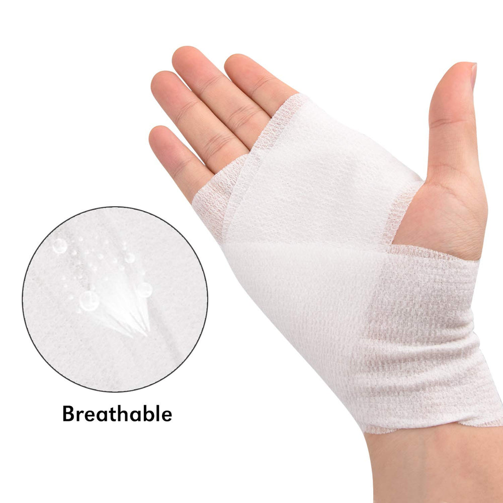 TOBWOLF knee wrap applied for flexible stabilization