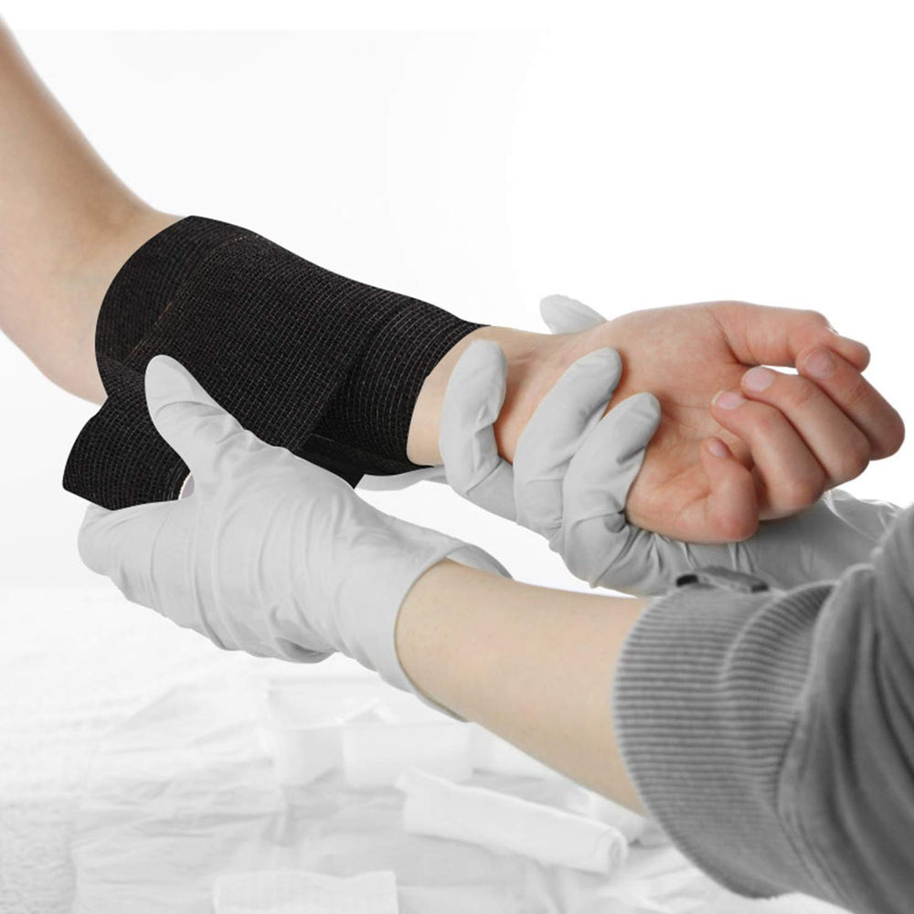 TOBWOLF breathable elastic wrap demonstrates skin ventilation during activity