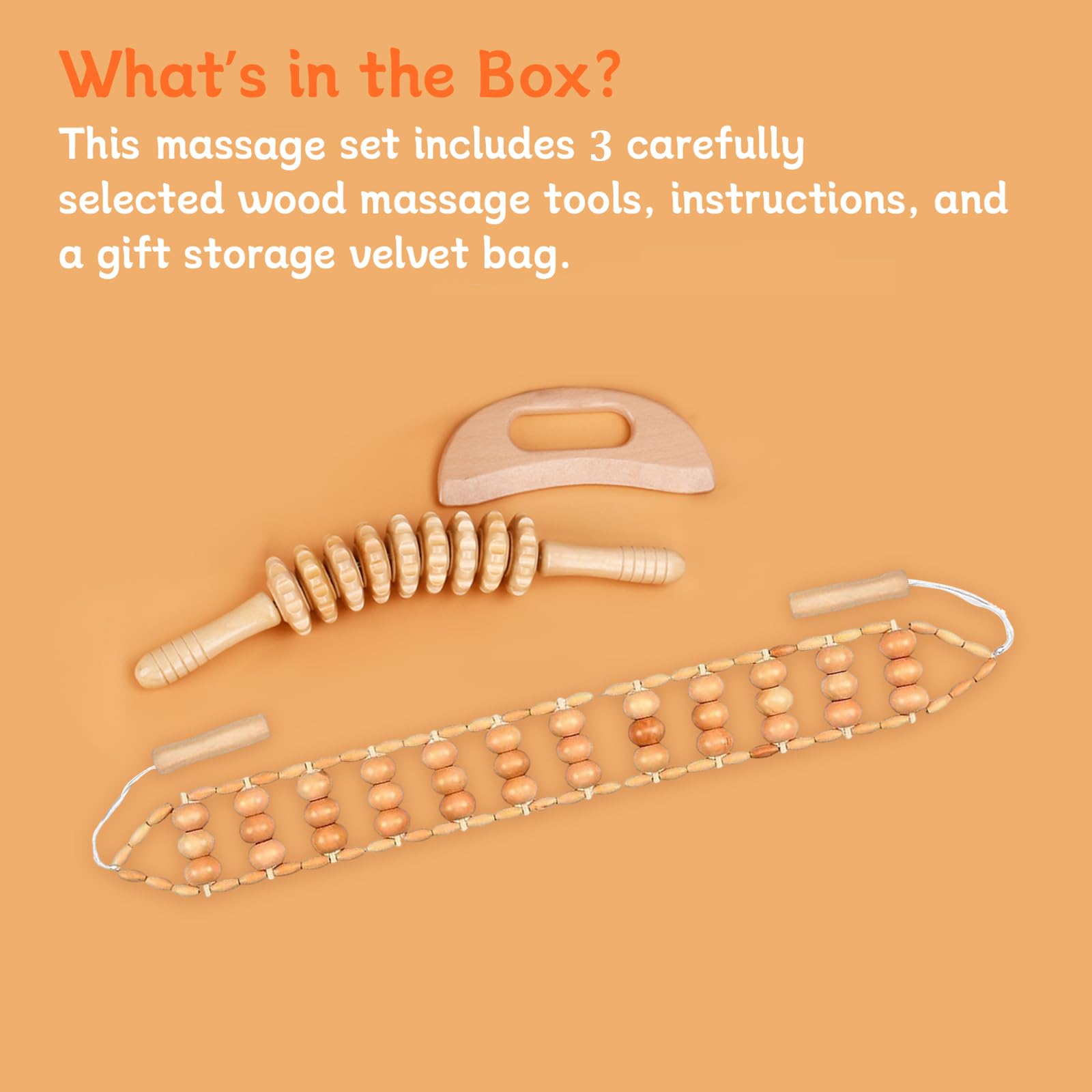 Toyven wood therapy tools for detox and improved circulation at home.