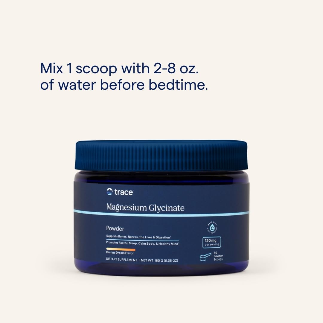 Trace Minerals bedtime drink ready in a glass for a calming evening routine