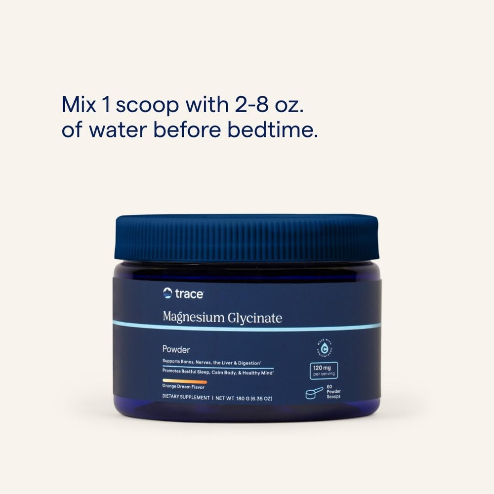 Trace Minerals bedtime drink ready in a glass for a calming evening routine