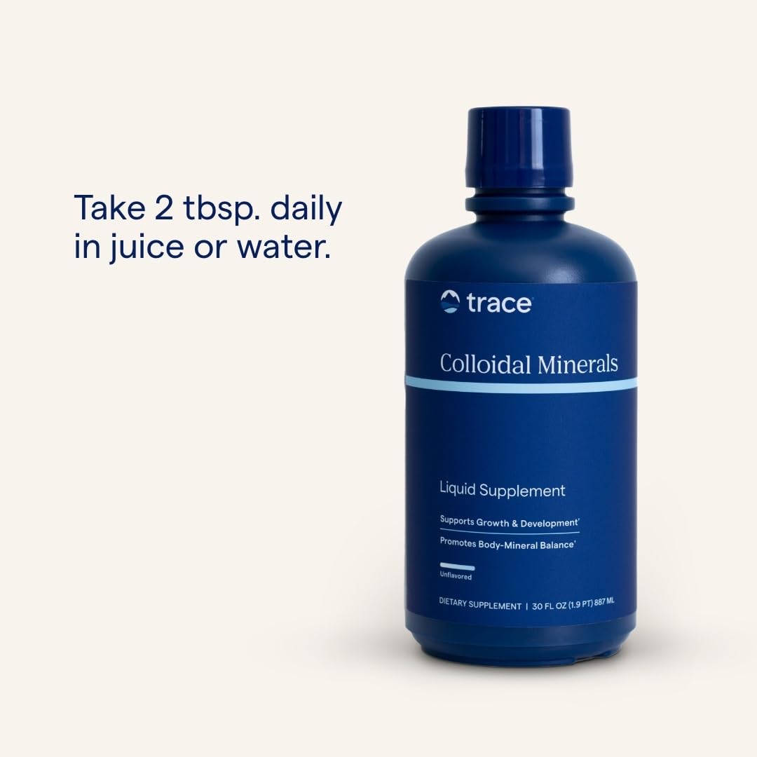 Trace Minerals Colloidal Minerals added to juice for simple daily wellness routine