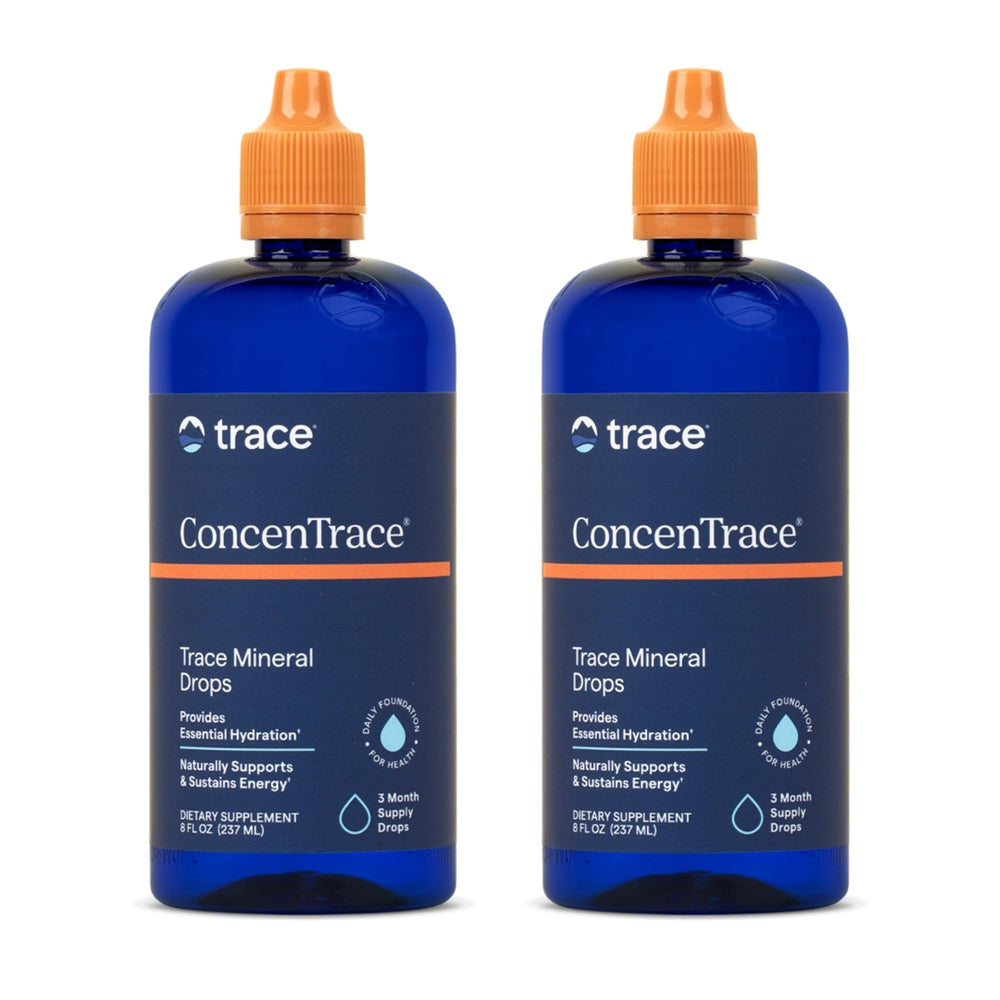 Trace Minerals ConcenTrace bottle pour supports easy hydration throughout the day