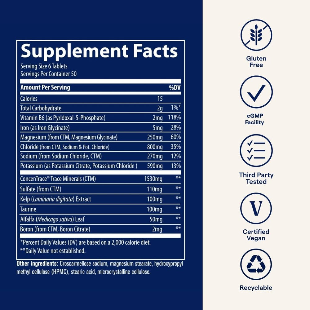Trace Minerals daily-use packaging suitable for workouts and outdoor activities.