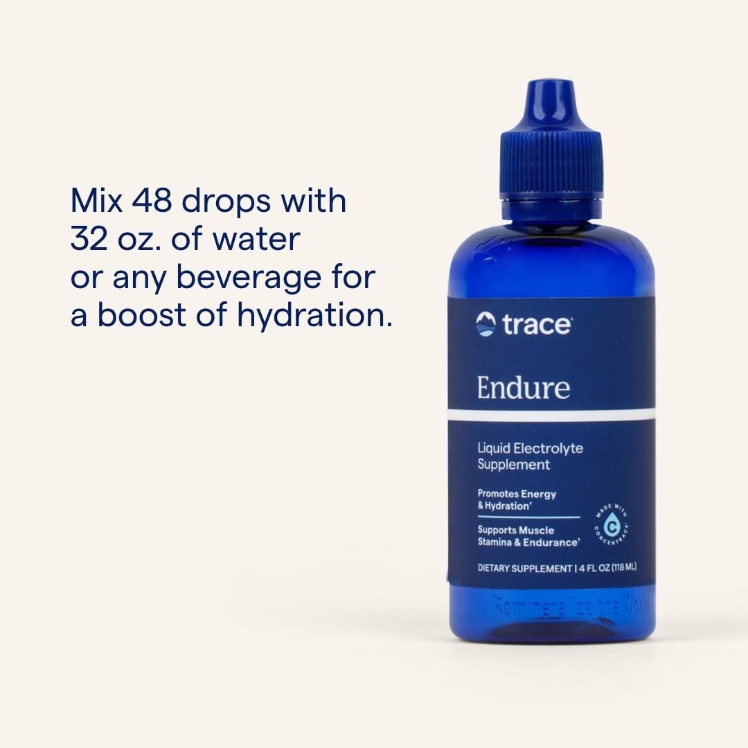 Trace Minerals Endure adding to a glass of water for hydration