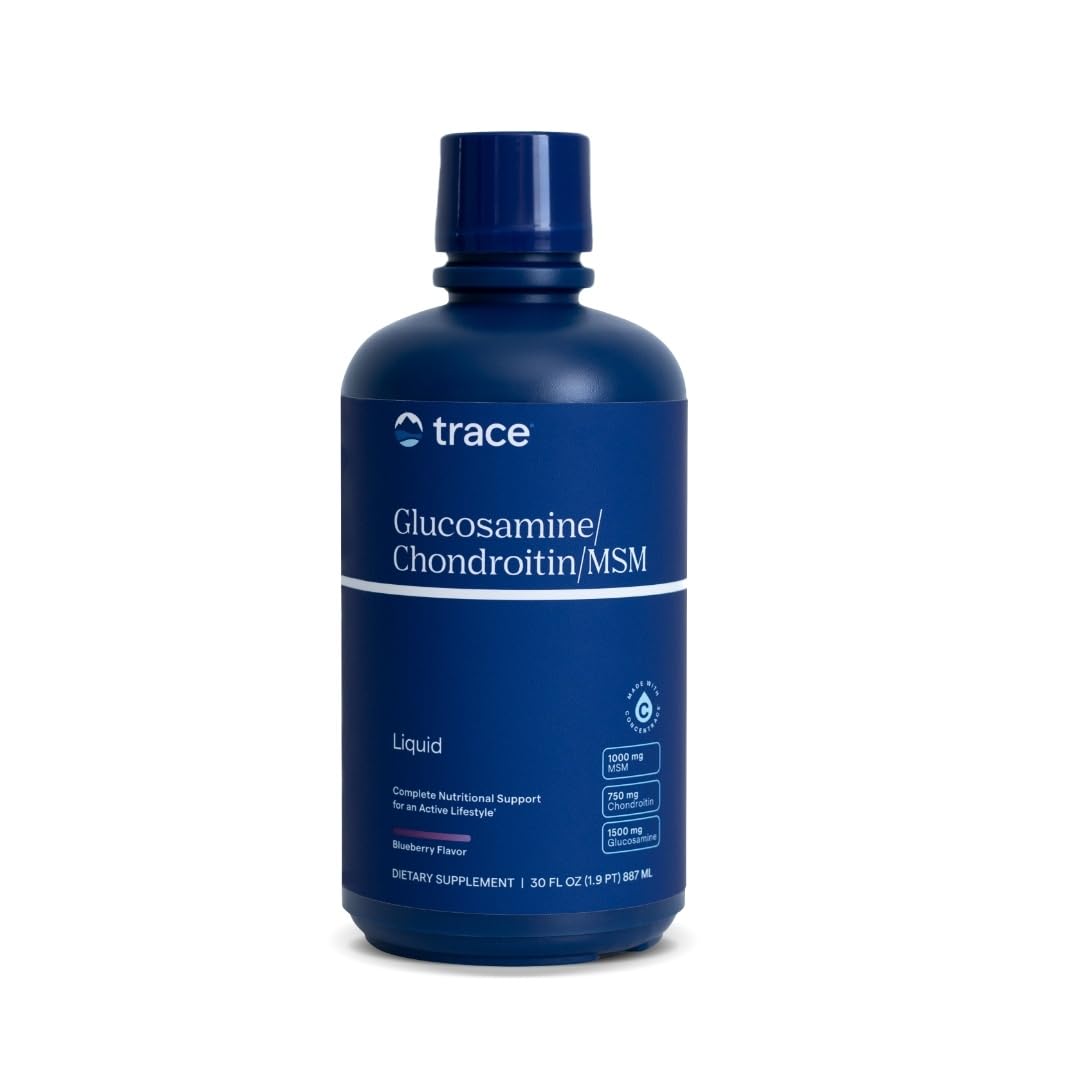 Trace Minerals glucosamine bottle pour indicates joint health potential