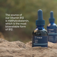 Trace Minerals Ionic B12 dropper delivering a 1 mL serving