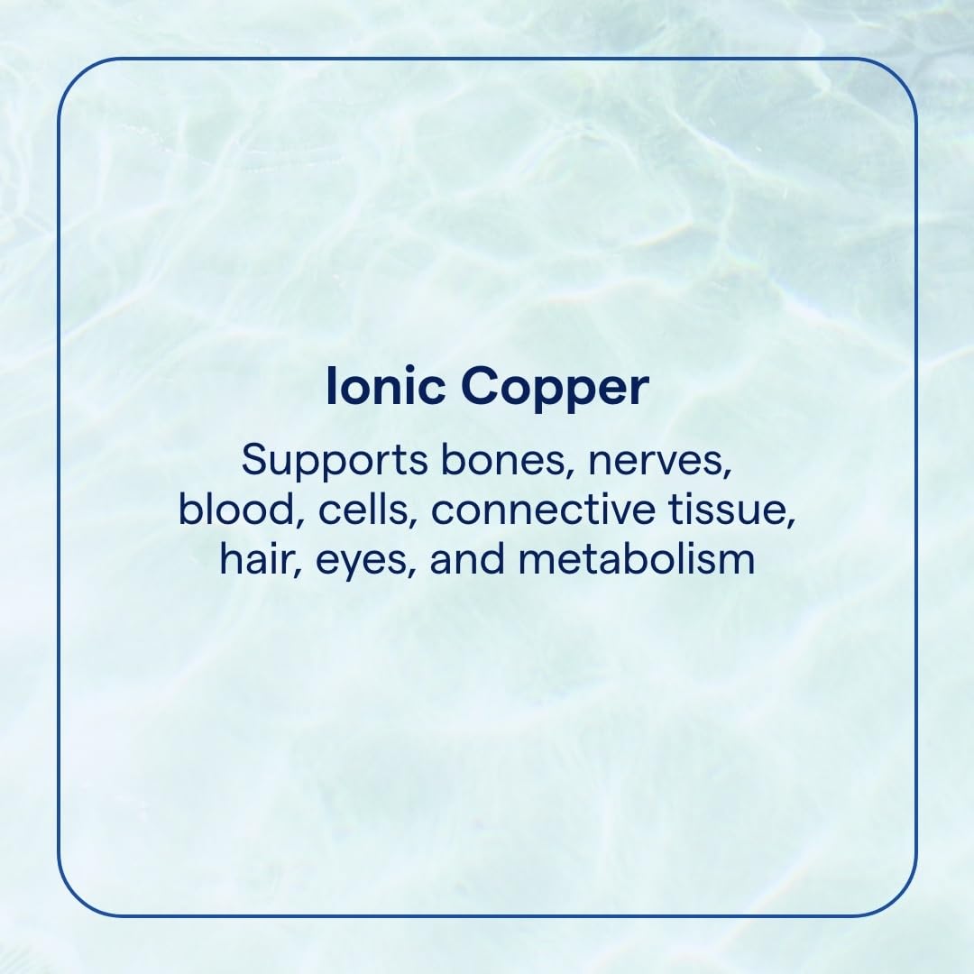 Trace Minerals Ionic Copper liquid drop highlighting fast absorption and copper benefits