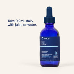 Trace Minerals Ionic Iodine pour demonstrates easy dosing.