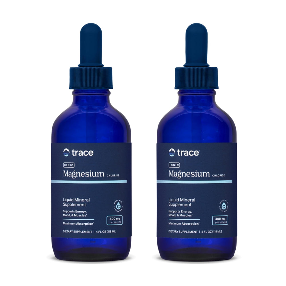 Trace Minerals Ionic Magnesium bottle pour for daily mineral support.