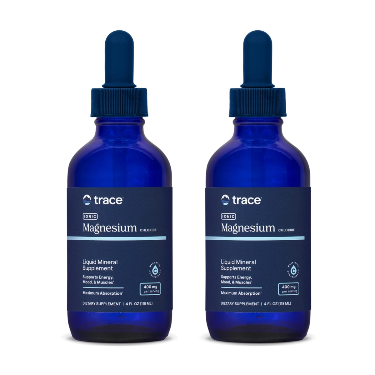 Trace Minerals Ionic Magnesium bottle pour for daily mineral support.