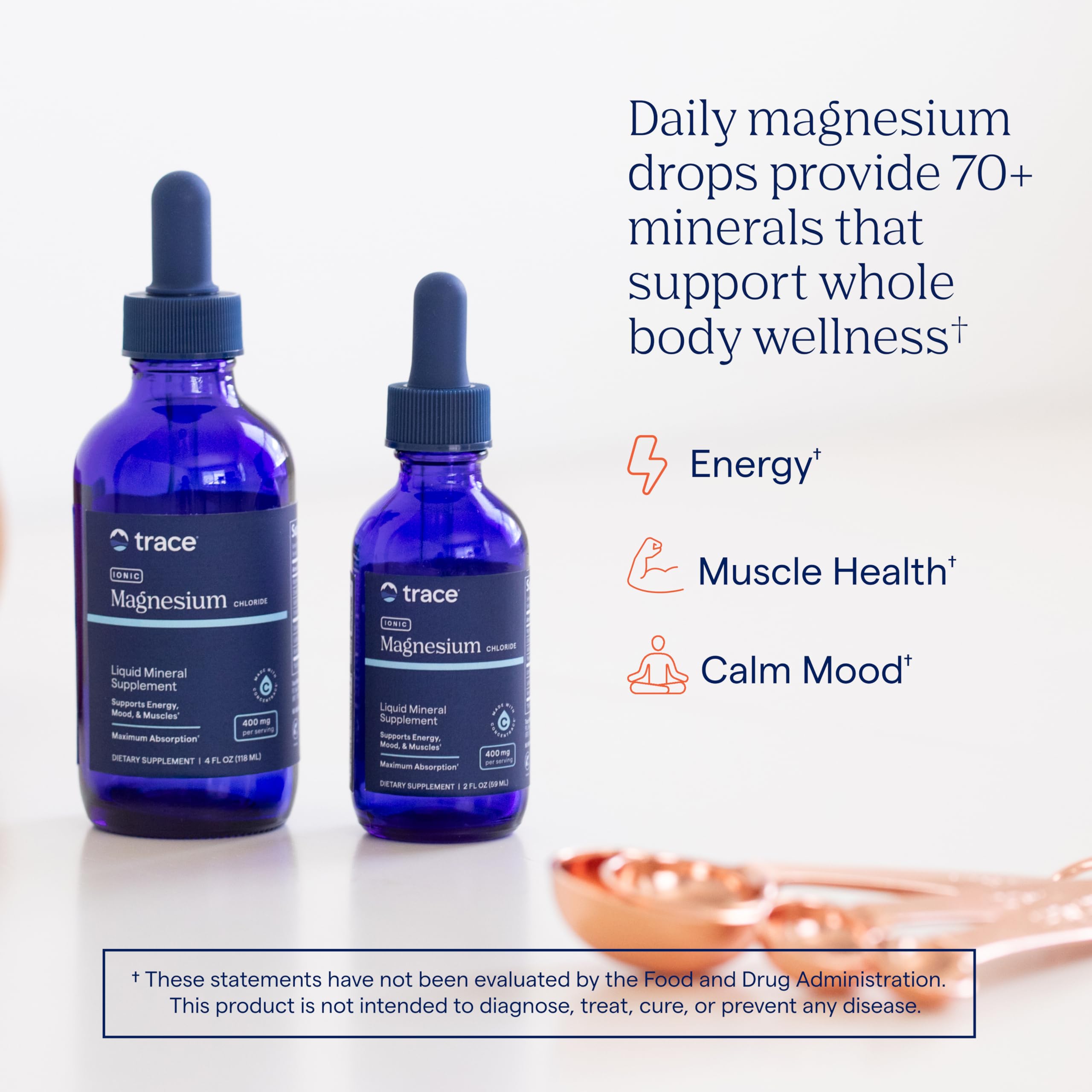 Trace Minerals Ionic Magnesium dropper dispensing for easy daily use.