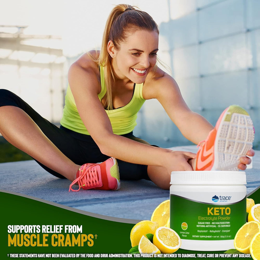 Trace Minerals Keto Electrolyte Powder shaker-ready setup to stay hydrated