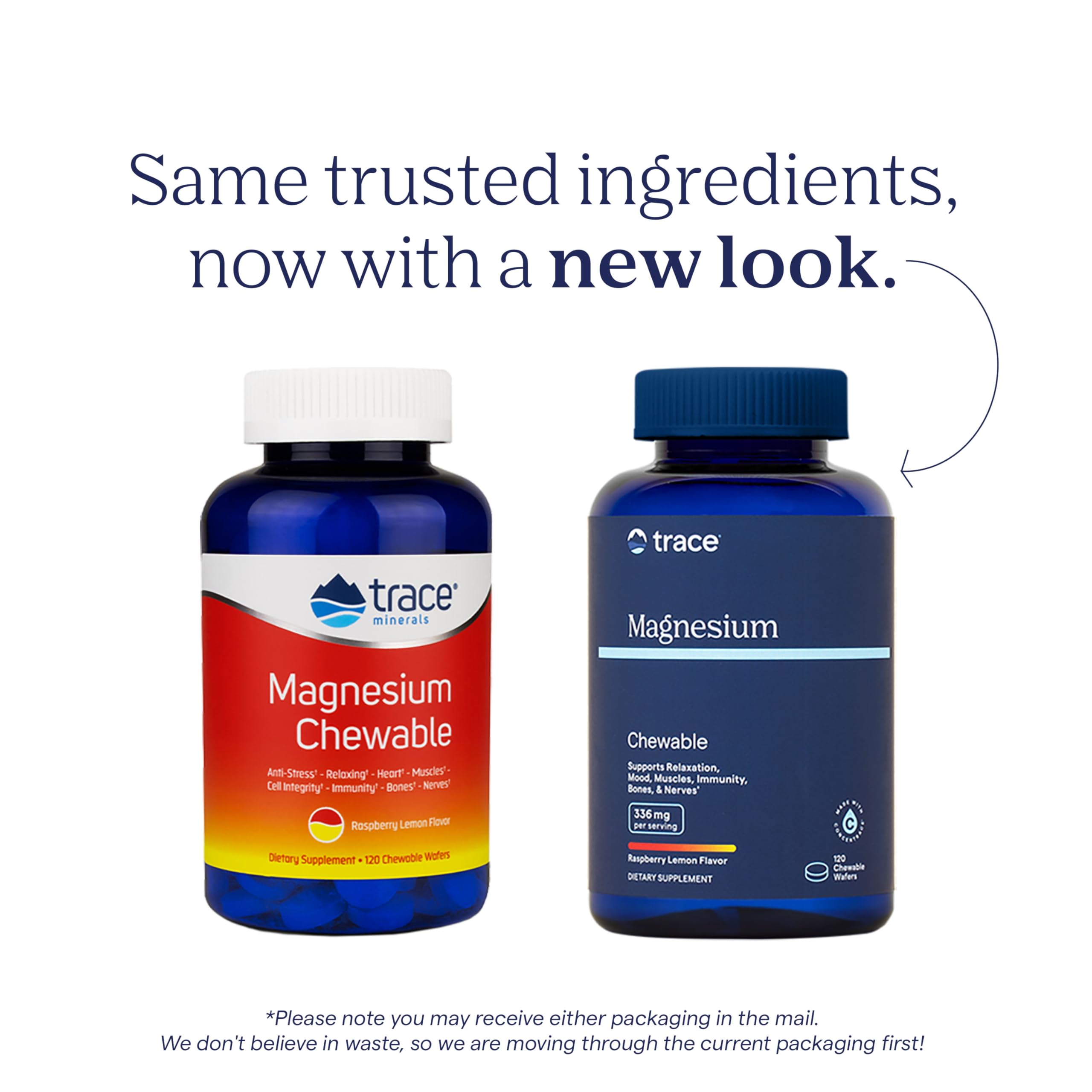 Trace Minerals Magnesium Chewables bottle displays 120 count and flavor