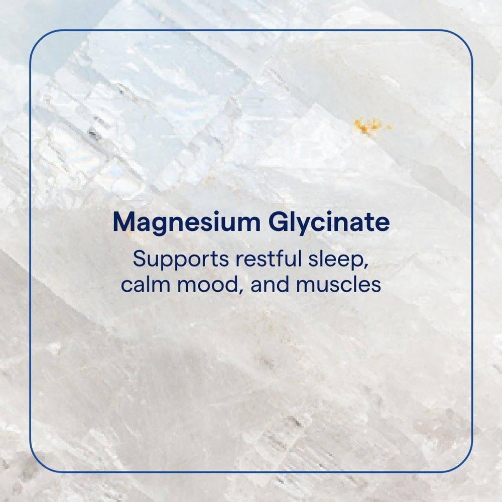 Trace Minerals magnesium glycinate powder label closeup highlighting minerals