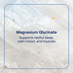 Trace Minerals magnesium glycinate powder label closeup highlighting minerals