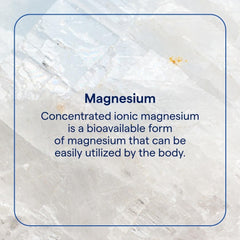 Trace Minerals Mega-Mag pour close-up, demonstrating precise dosing for balanced energy and muscle function.