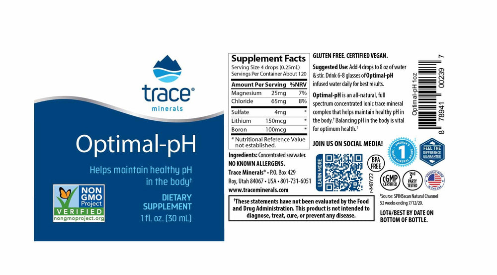 Usage guide showing 4 drops per 8 oz water