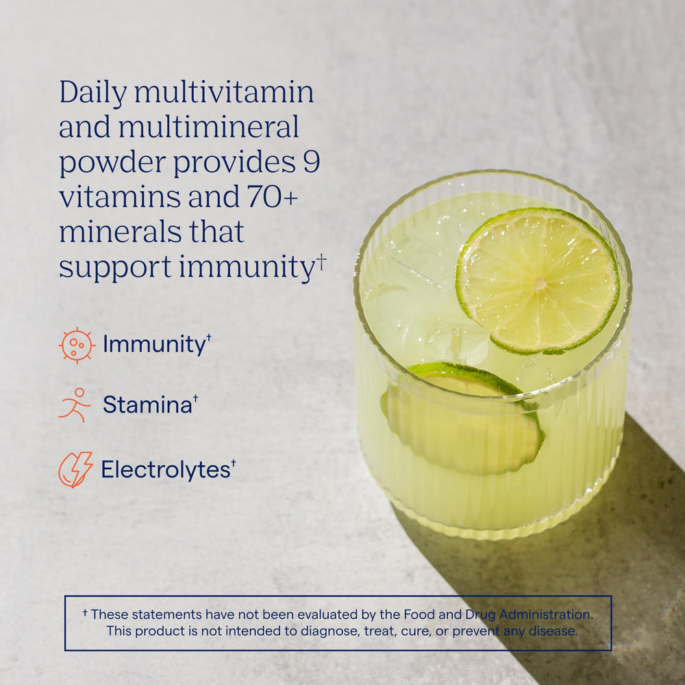 Trace Minerals Power Pak canister lemon lime for daily wellness