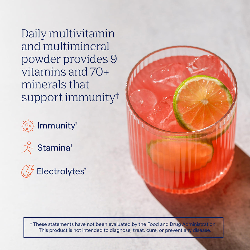 Trace Minerals Power Pak dissolving into water, easy hydration with essential minerals.