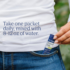 Trace Minerals Power Pak dissolving in water highlighting hydration support