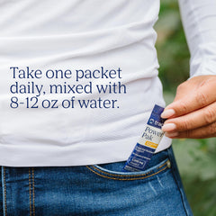 Trace Minerals Power Pak glass with prepared orange drink for hydration