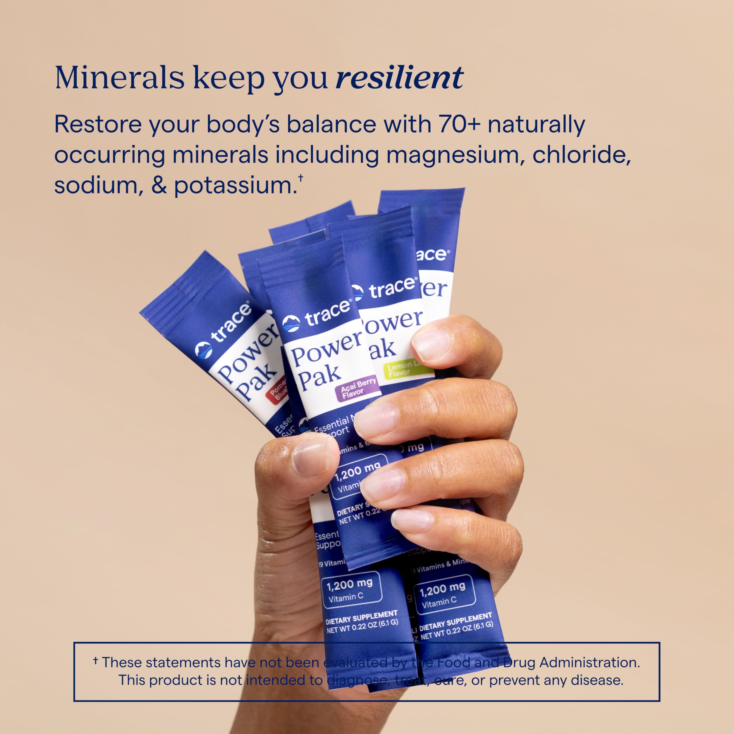 Trace Minerals Power Pak sustainably harvested in the USA emphasizes responsible sourcing.