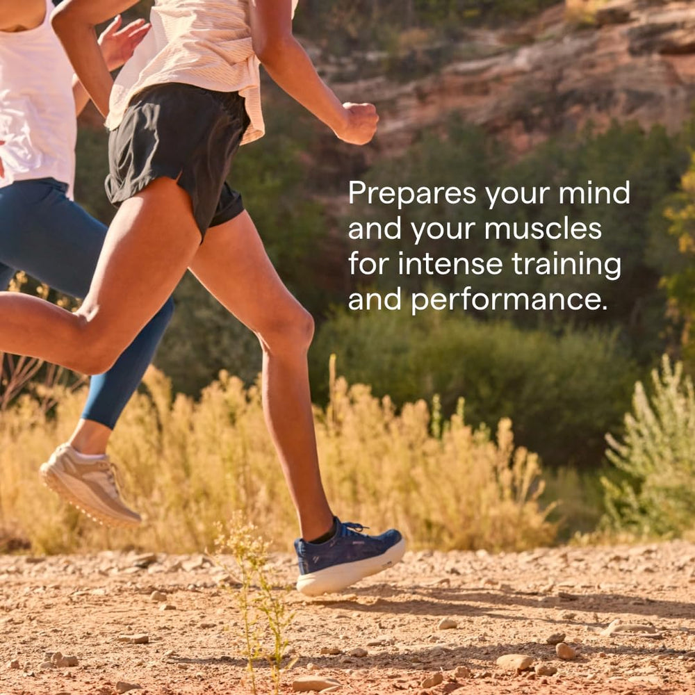 Trace Minerals Pre-Workout powder mixed in water for quick hydration before workouts.