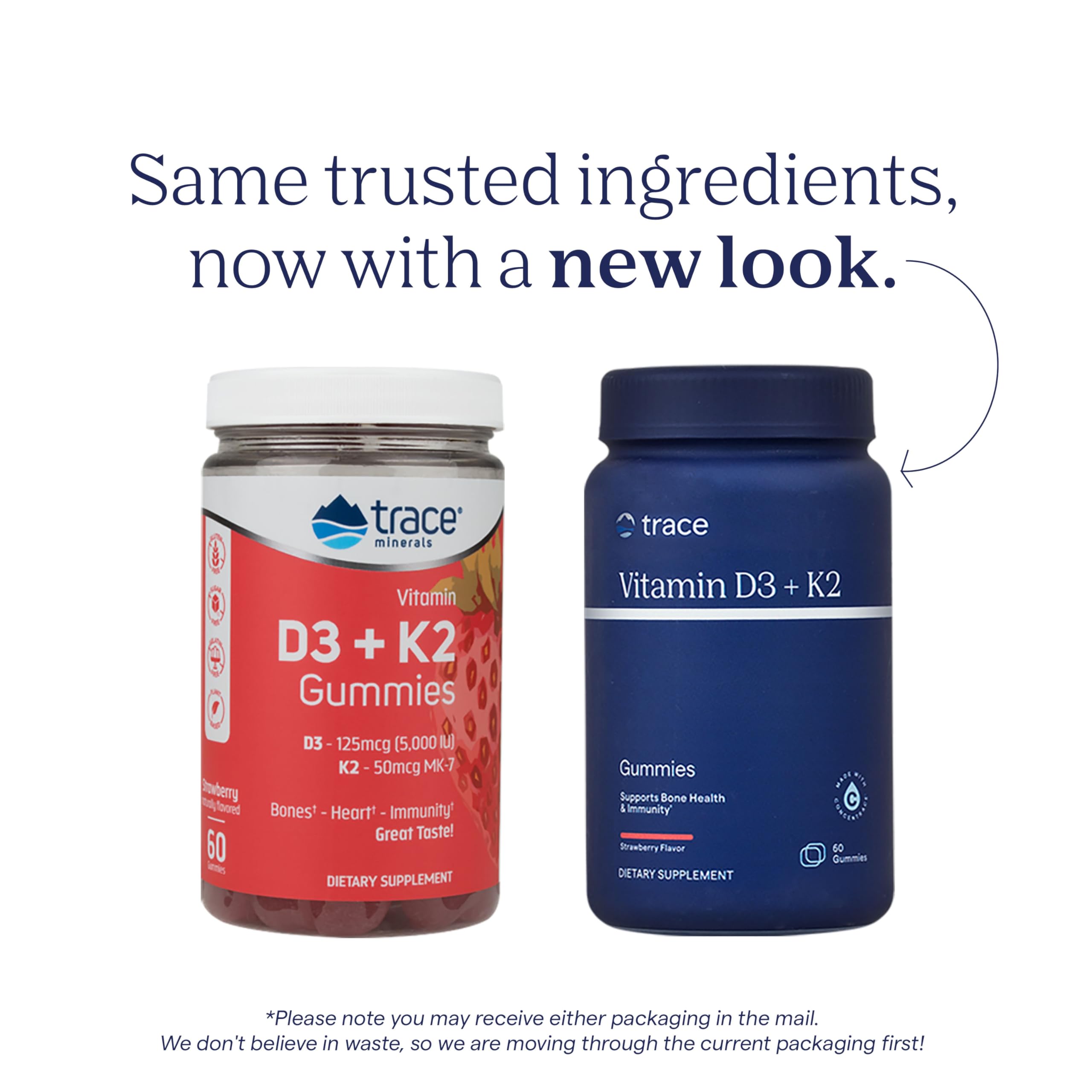 Trace Minerals vitamin D3 + K2 gummies provide a high-potency daily option.