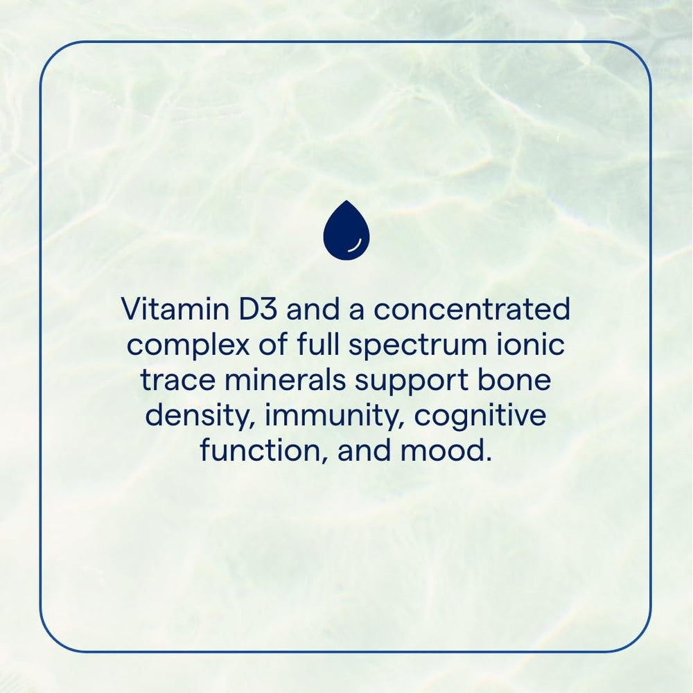 Trace Minerals Vitamin D3 label close-up highlighting tropical cherry flavor and liquid form.