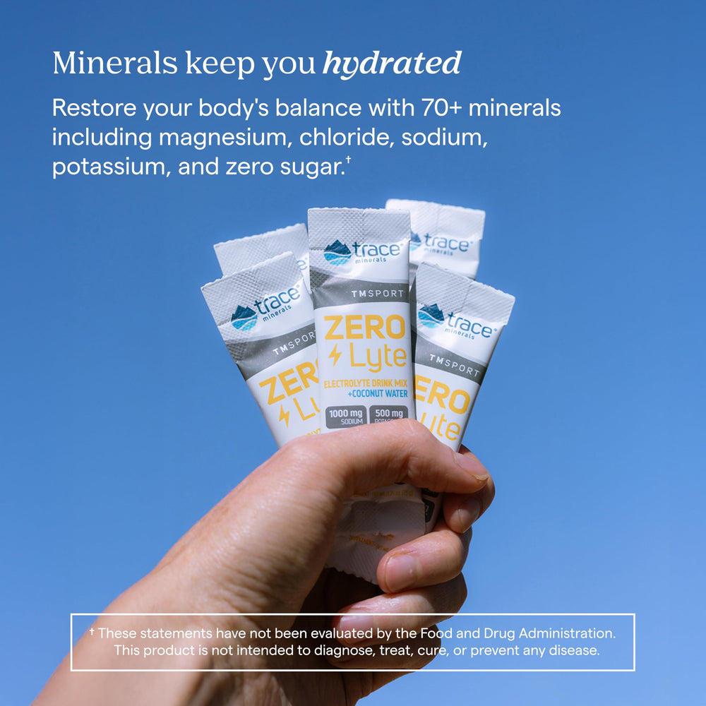Trace Minerals ZeroLyte six flavors variety pack for tasty hydration options.