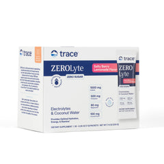 Trace Minerals ZeroLyte salty berry lemonade packet for on-the-go hydration and electrolyte balance.