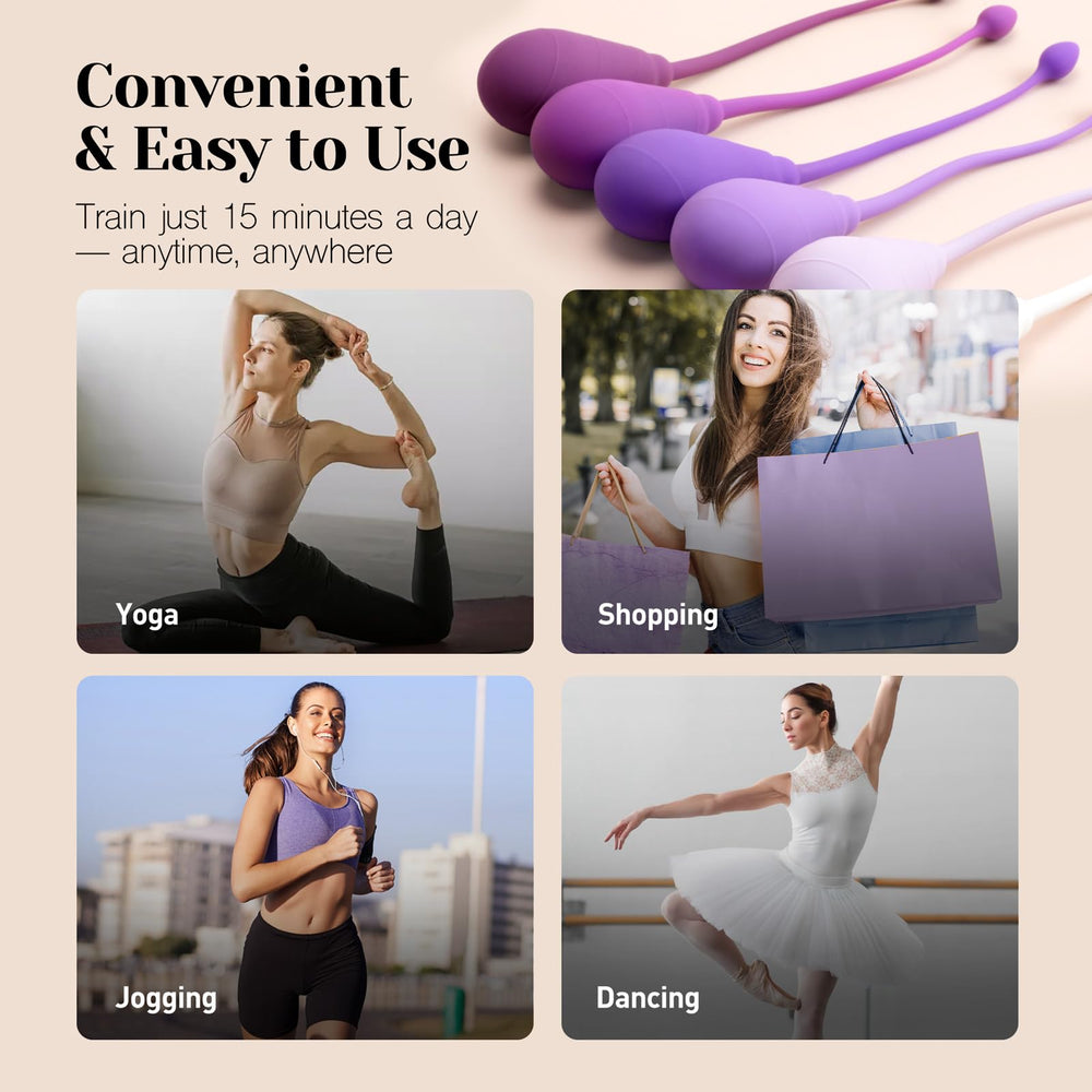 Tracy's Dog Kegel Weights System anti-slip retrieval string aids safe removal.