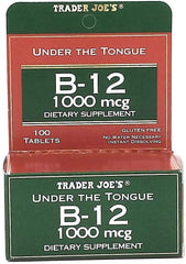 Trader Joe's Under The Tongue B-12 1000 mcg tablet dissolves quickly for convenient use