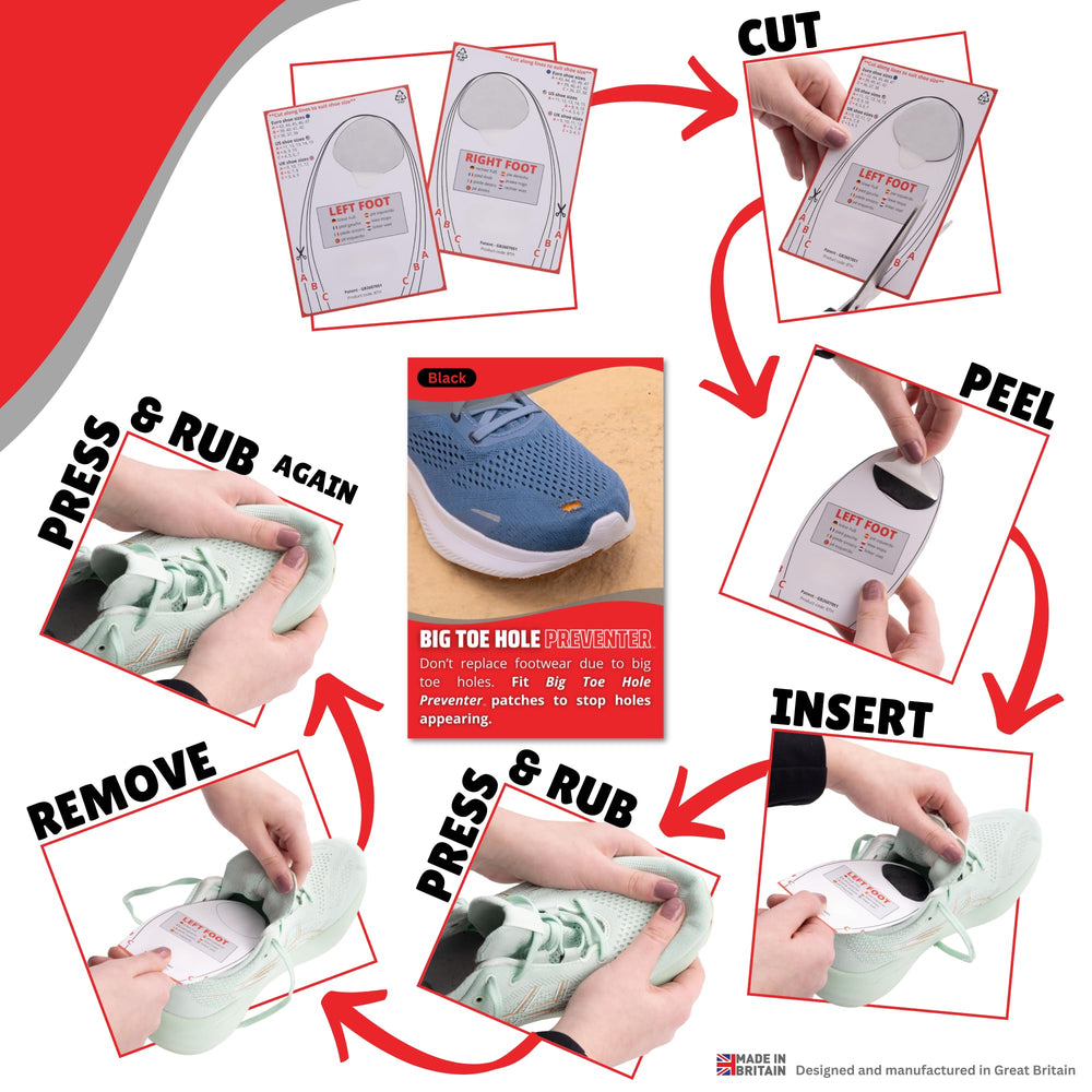 Trainer Armour left and right applicator kit enables quick, symmetric patch fitting
