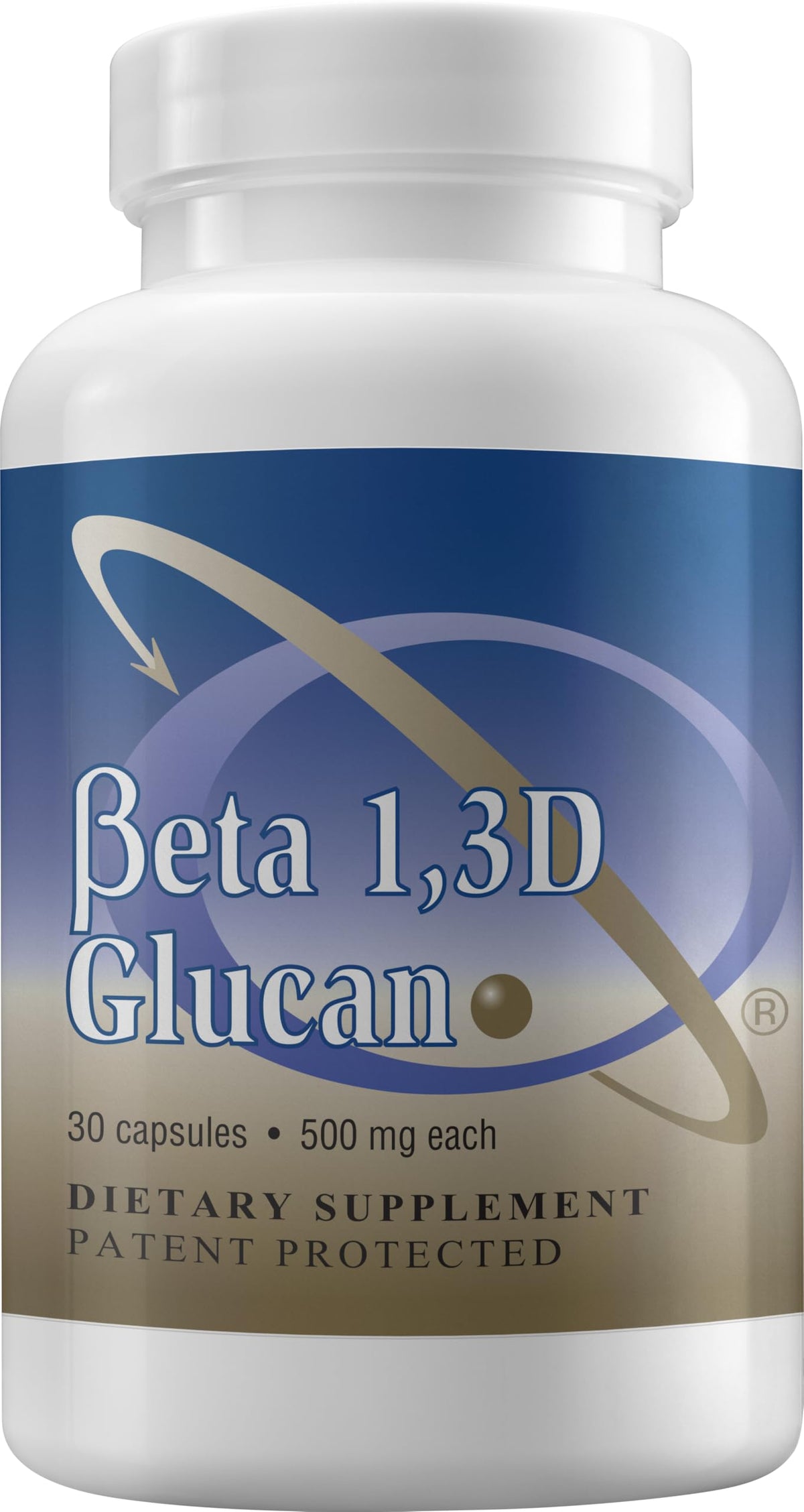 Transfer Point Beta Glucan bottle front with 500 mg capsules for immune support