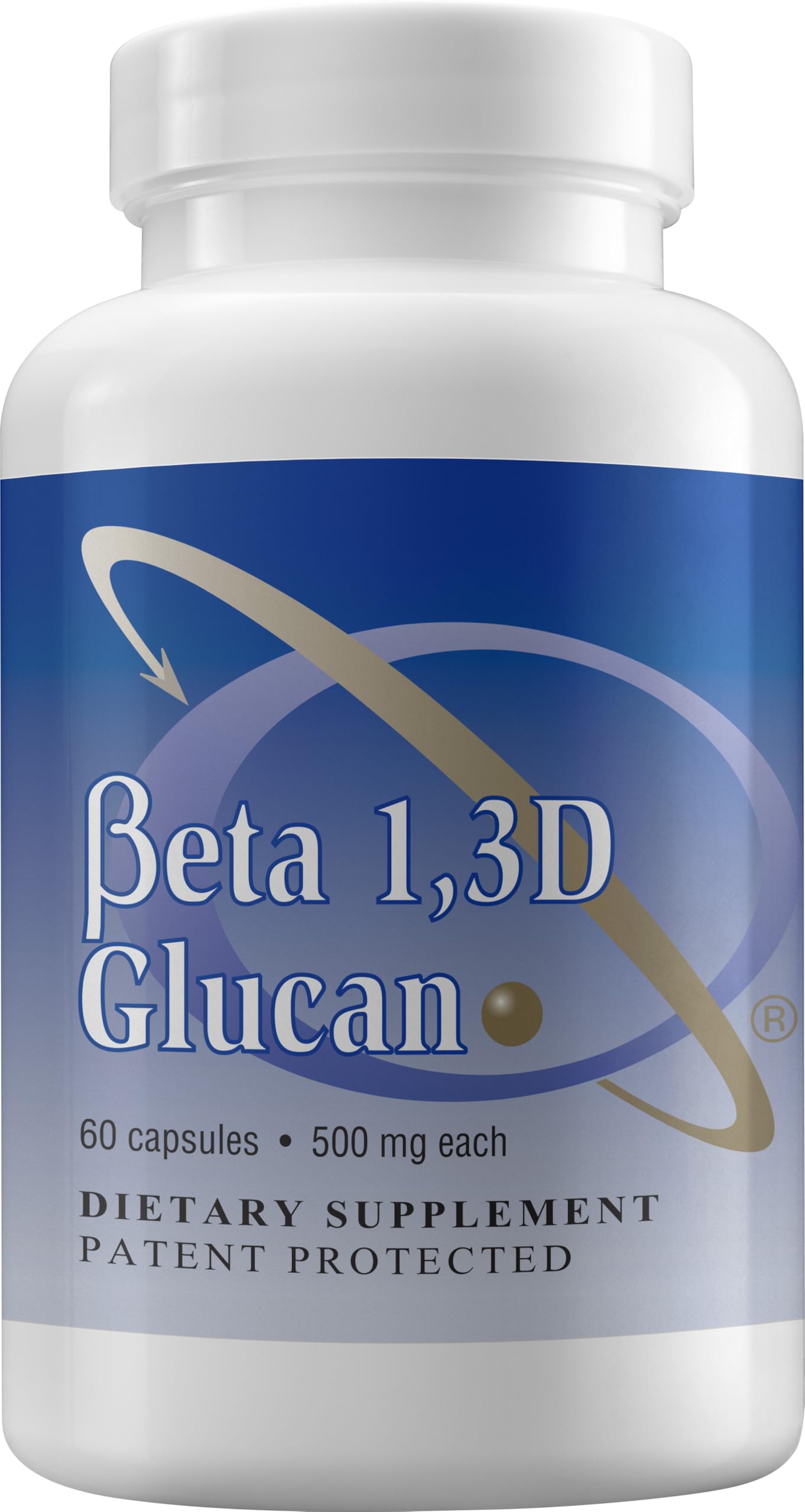 Transfer Point Immune Support beta glucan capsule front highlights pure 500 mg dosage for daily wellness.