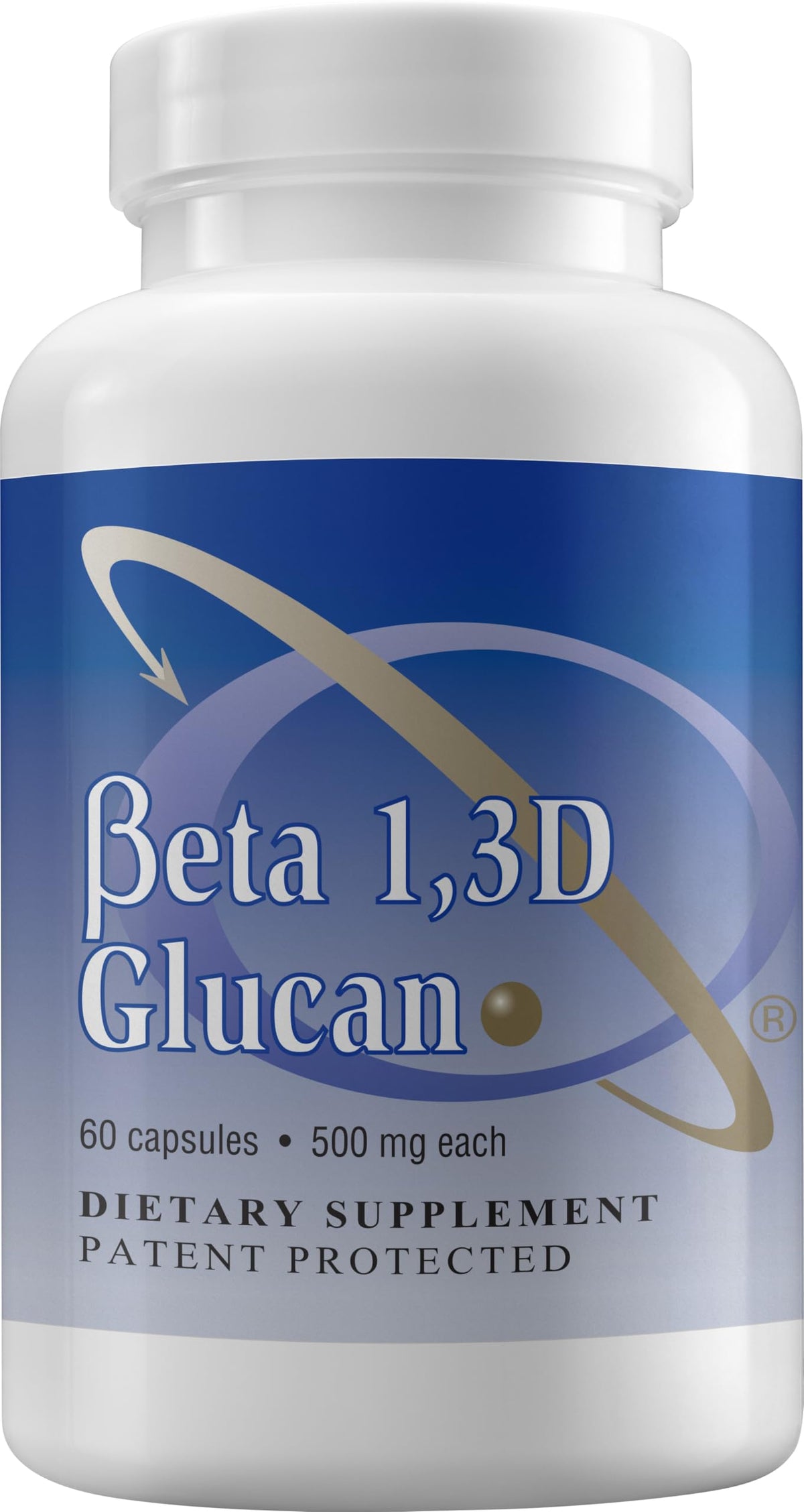 Transfer Point Immune Support beta glucan capsule front highlights pure 500 mg dosage for daily wellness.