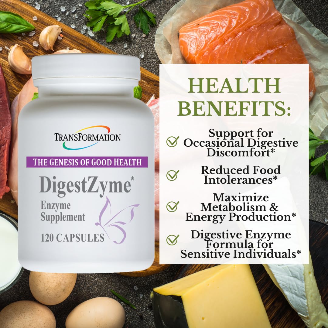 Transformation Good Health DigestZyme capsules for meal-friendly digestion