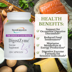 Transformation Good Health DigestZyme capsules for meal-friendly digestion