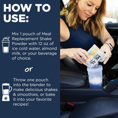 TransformHQ chocolate flavor single-serve pouch for quick meals