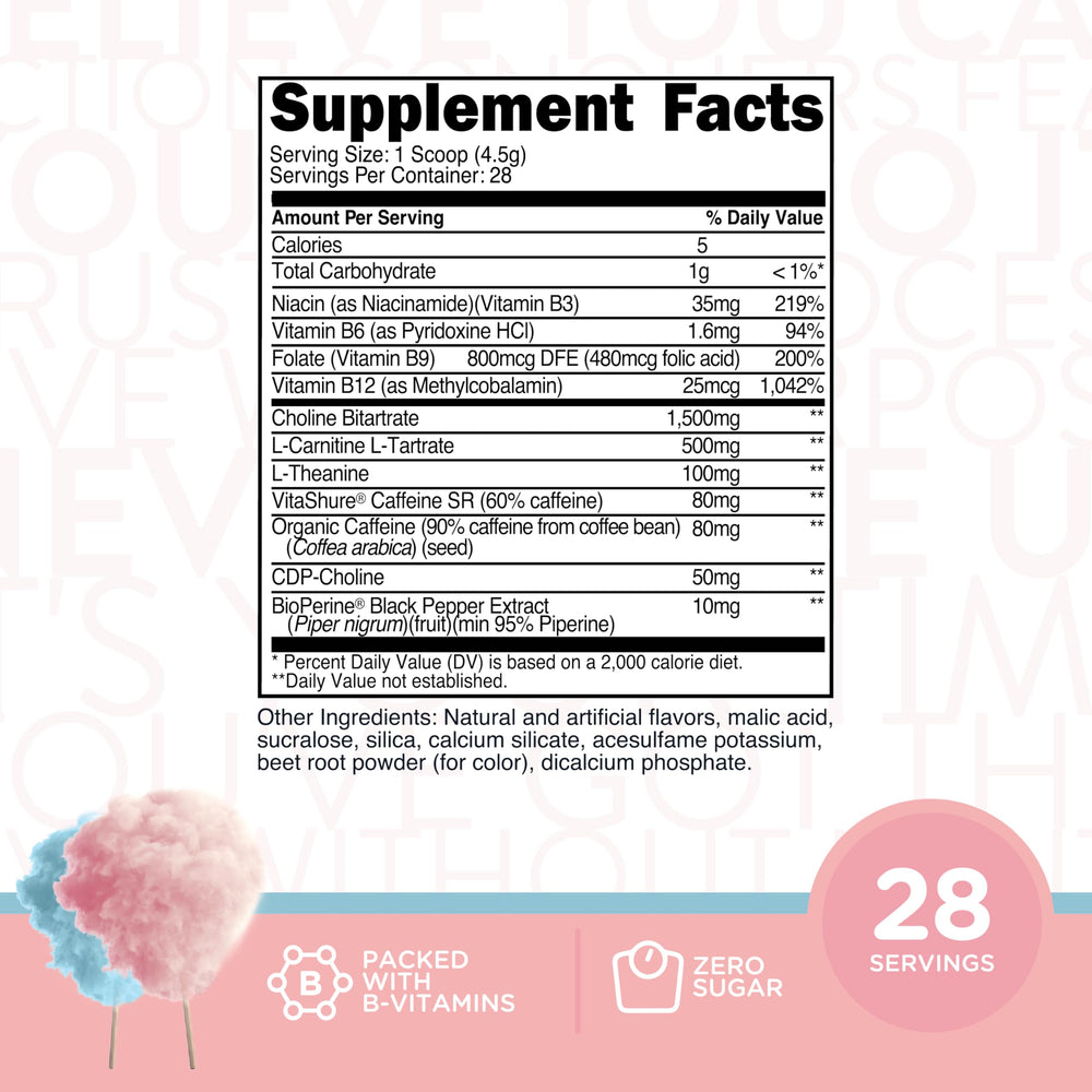 TransformHQ Energy & Focus Powder scoop ready for quick focus boost.